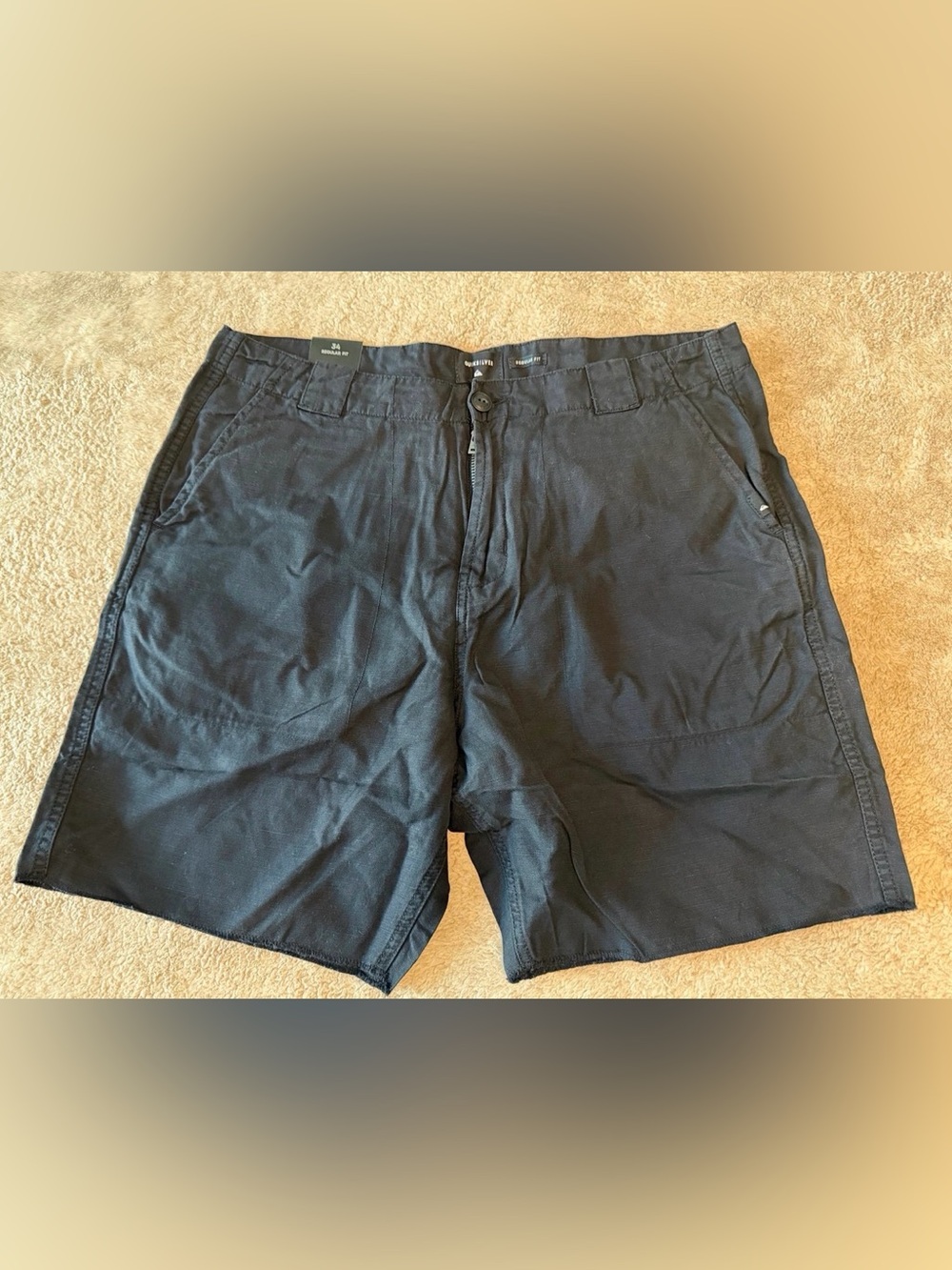 QuickSilver Daintree Tropics Walking Men’s Shorts Size 23 Black Regular Fit